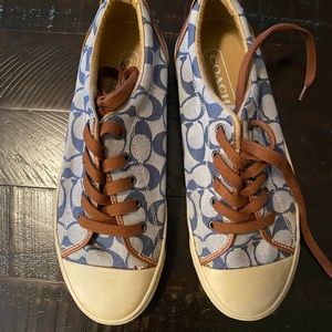 Coach Bobbi large jeans denim accord shoes
